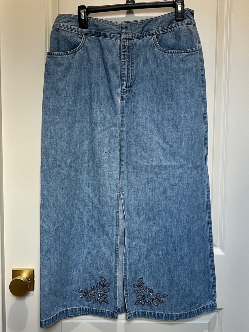 Vintage Liz Claiborne denim skirt with detail